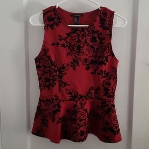 🌷🌷Red Peplum Top🌷🌷